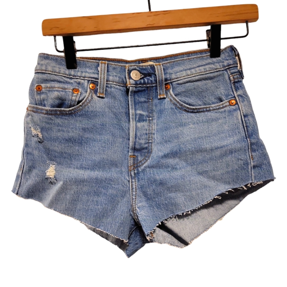 Levi's, Jean Shorts, Wedgie Jeans Cut Into Shorts, Levi's Premium, Women's sz 25